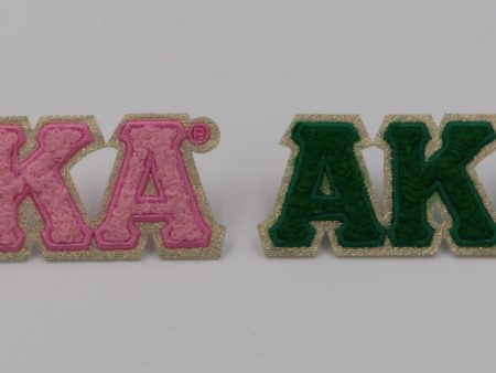 Alpha Kappa Alpha Lettered Chenille Patch Cheap