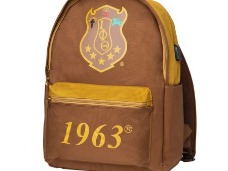 Iota Phi Theta USB Port Backpack Online Hot Sale