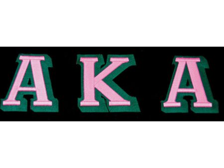 Alpha Kappa Alpha 3-D Greek Letter Patch Sale