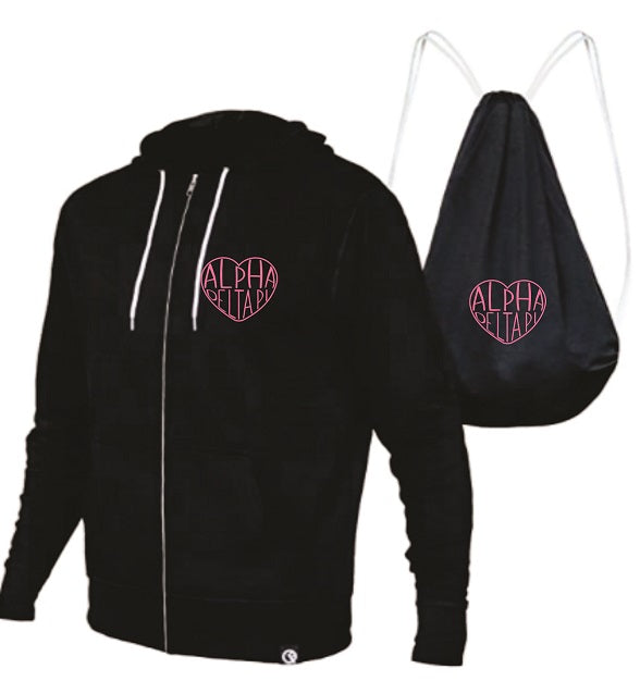 Alpha Delta Pi Quikflip 2-in-1 Full-Zip Hero Hoodie Lite on Sale