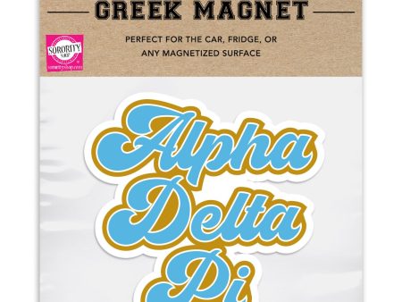 Alpha Delta Pi Retro Magnet - 2 per pack on Sale