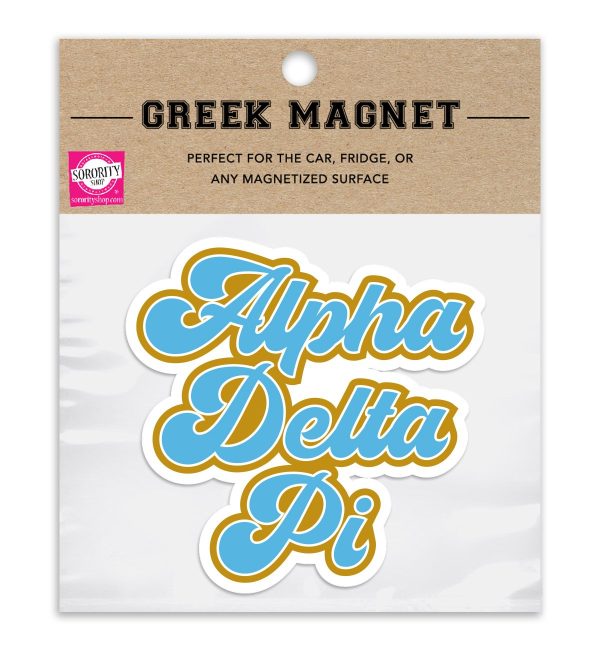 Alpha Delta Pi Retro Magnet - 2 per pack on Sale