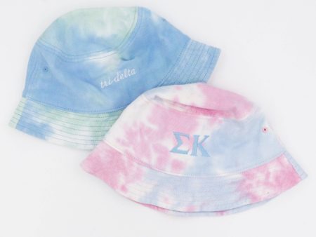 Zeta Tau Alpha Tie-Dyed Bucket Hat Online now