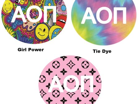 Alpha Omicron Pi Printed Button Collection For Cheap