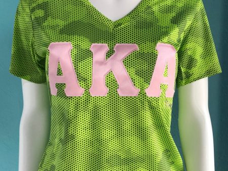 Alpha Kappa Alpha CamoHex Dry Fit V-Neck Tee Discontinued For Cheap