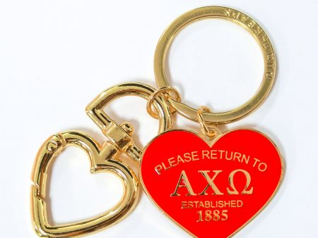 Alpha Chi Omega Please Return Key Ring Online Sale