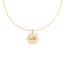 Alpha Delta Pi Paperclip Necklace with Pendant Online Sale