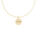 Alpha Epsilon Phi Paperclip Necklace with Pendant on Sale