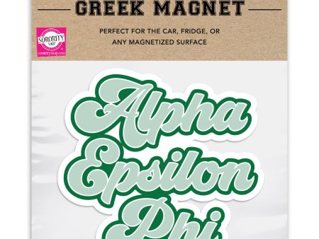 Alpha Epsilon Phi Retro Magnet - 2 per pack on Sale