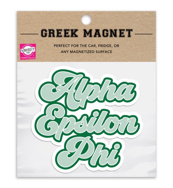 Alpha Epsilon Phi Retro Magnet - 2 per pack on Sale