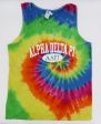 Sorority Eternity Tie Dye Tank with Print Online Sale