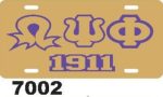 1911 Purple and Old Gold 1911   Life Member   Roo! License Plate Online