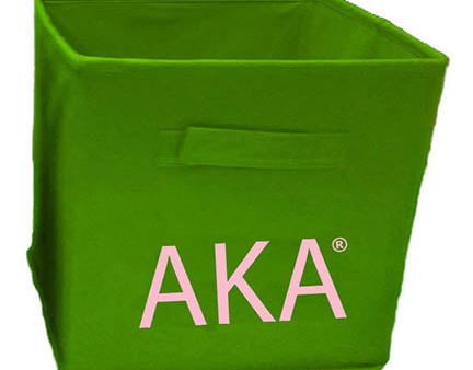 Alpha Kappa Alpha non-woven storage basket Sale