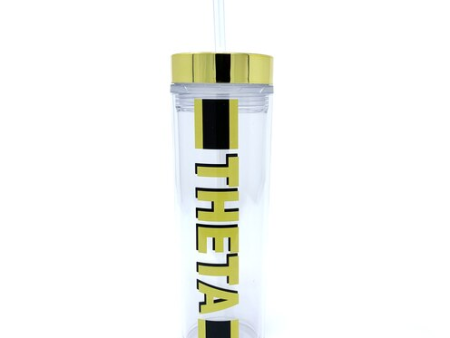 Kappa Alpha Theta Striped Water Bottle For Cheap