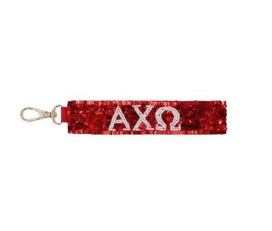 Alpha Chi Omega Sequin Wristlet on Sale