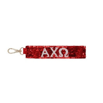 Alpha Chi Omega Sequin Wristlet on Sale