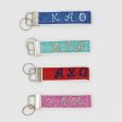 Alpha Chi Omega Glitter FOB Keychain Cheap