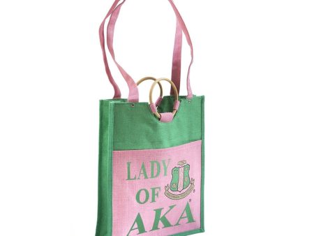 Alpha Kappa Alpha Lady Jute Bag Sale