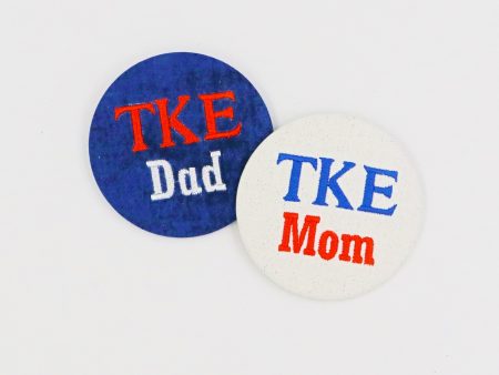 Tau Kappa Epsilon Mom Dad Embroidered Button Cheap