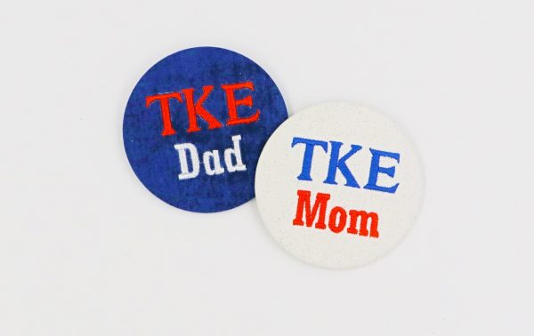 Tau Kappa Epsilon Mom Dad Embroidered Button Cheap