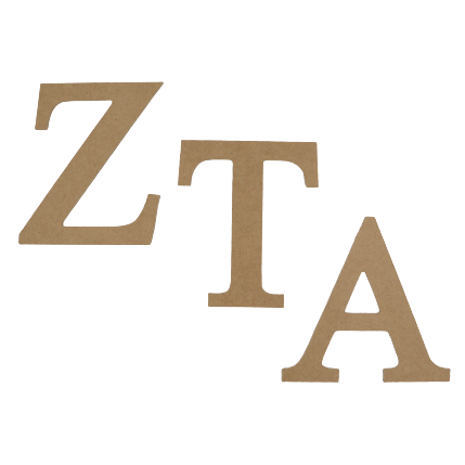 Zeta Tau Alpha Crafting MDF Wood Letter Set on Sale