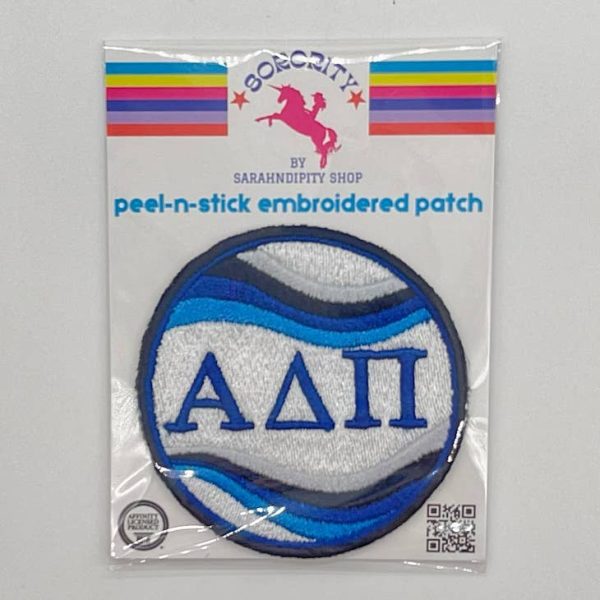 Alpha Delta Pi Colorful Peel & Stick Patch Fashion