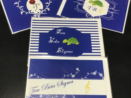 Tau Beta Sigma Blank Single Greeting Card Supply