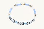 Zeta Tau Alpha Beaded Sorority Name Bracelet Discount