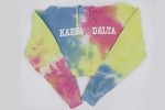 Sorority Tie Dye Hoodie with Smiley Face Design Online Sale