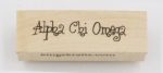 Alpha Chi Omega Rubber Stamp For Cheap