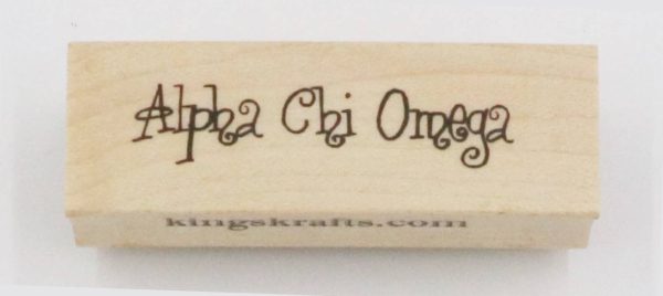 Alpha Chi Omega Rubber Stamp For Cheap