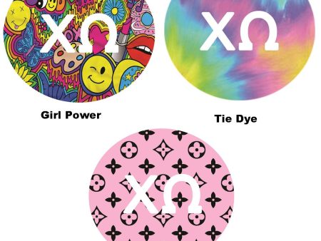 Chi Omega Printed Button Collection Supply