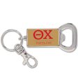 Theta Chi Keychain with Flat Bottle Opener Online