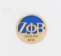 Zeta Phi Beta Glitter Ornament For Sale