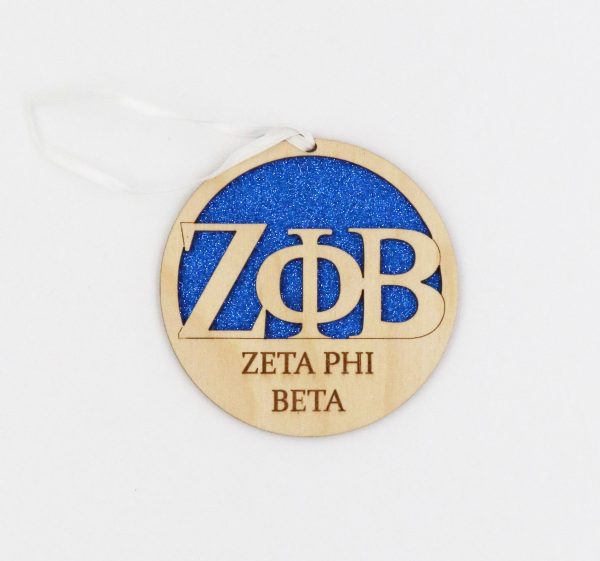 Zeta Phi Beta Glitter Ornament For Sale