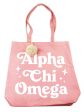 Alpha Chi Omega Pom Pom Tote Bag Discount