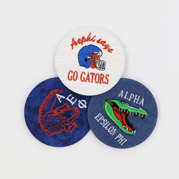 Alpha Epsilon Phi Gator Mascot Game Day Embroidered Button Discount