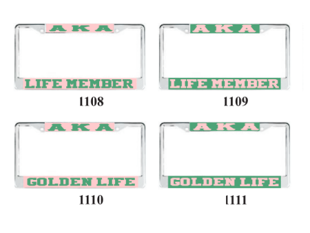 Alpha Kappa Alpha - Golden Life   Life Member License Frame For Sale