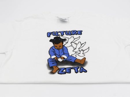 Zeta Phi Beta  Future Zeta  White Tee 2 For Sale