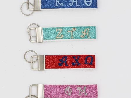 Chi Omega Glitter FOB Keychain For Sale