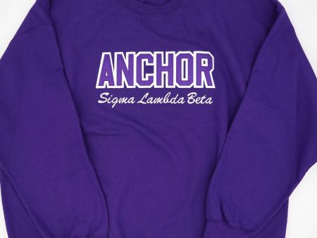 Sigma Lambda Beta Purple Word Crewneck Online