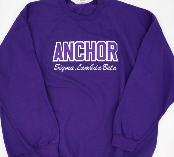 Sigma Lambda Beta Purple Word Crewneck Online