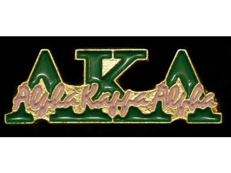 Alpha Kappa Alpha Greek Signature Lapel Pin Online Sale