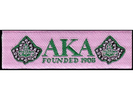 Alpha Kappa Alpha Woven Label Patch For Cheap