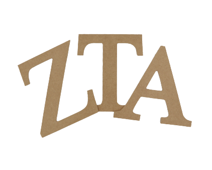 Zeta Tau Alpha Crafting MDF Wood Letter Set on Sale