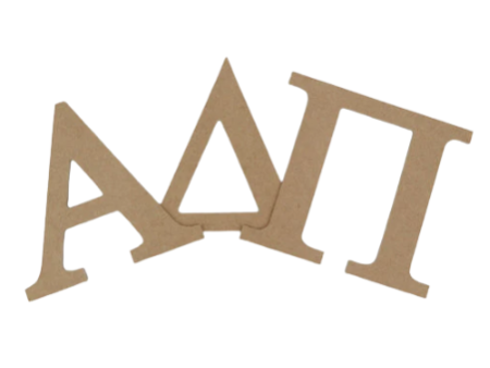 Alpha Delta Pi Crafting MDF Wood Letter Set Cheap