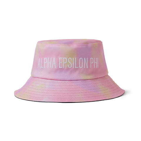 Alpha Epsilon Phi Tie Dye Pastel Bucket Hat Cheap