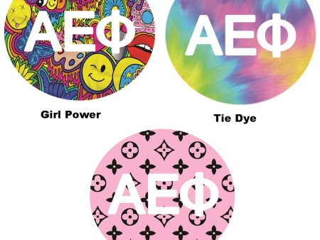 Alpha Epsilon Phi Printed Button Collection Supply