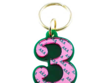 Alpha Kappa Alpha Number Acrylic Keychain For Cheap