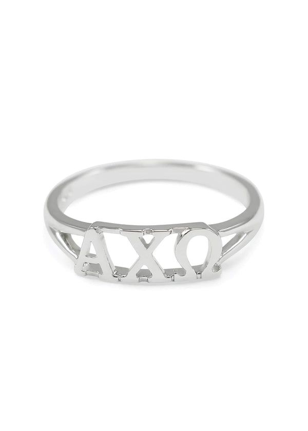 Alpha Chi Omega Sterling Silver Ring Online Hot Sale